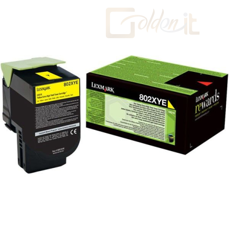 Nyomtató - Tintapatron Lexmark 802HY Yellow toner - 80C2HYE