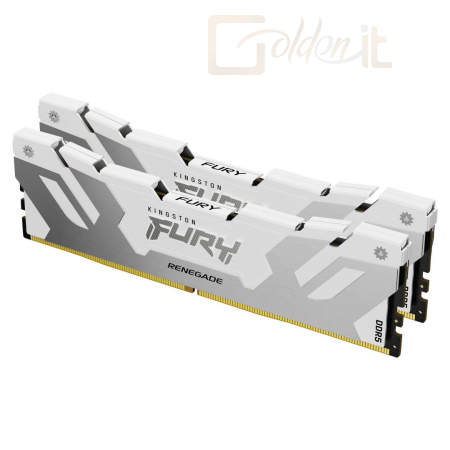 RAM Kingston 32GB DDR5 6000MHz Kit(2x16GB) Fury Renegade White/Silver - KF560C32RWK2-32