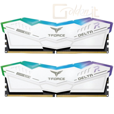RAM TeamGroup 32GB DDR5 6000MHz Kit(2x16GB) T-Force Delta RGB White - FF4D532G6000HC38ADC01