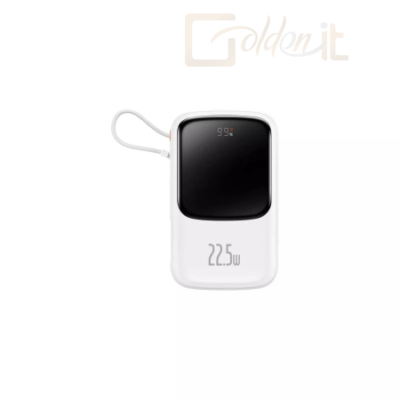 Powerbank vésztöltők Baseus Qpow Pro 10000 mAh PowerBank White - BAS620615