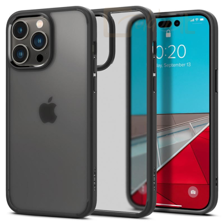 Okostelefon kiegészítő Spigen Ultra Hybrid, frost black - iPhone 14 Pro Max - ACS04824