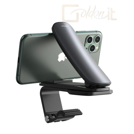 Okostelefon kiegészítő Baseus Big Mouth Pro univerzális csiptetős telefontartó műszerfalra Black - SUDZ-A01