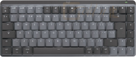 Billentyűzet Logitech MX Mechanical Mini for Mac Tactile Quiet Mechanical Wireless Keyboard Space Grey US - 920-010837
