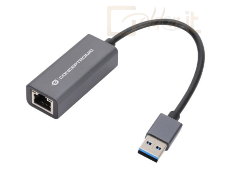 Hálózati eszközök Conceptronic  ABBY08G Gigabit USB 3.0 Network Adapter Grey - ABBY08G