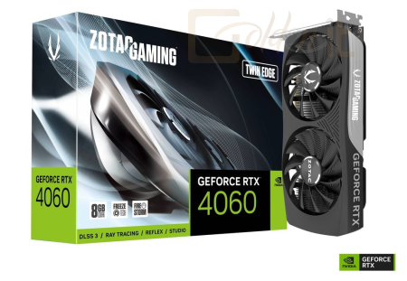 Videókártya Zotac GeForce RTX 4060 8GB DDR6 Twin Edge - ZT-D40600E-10M