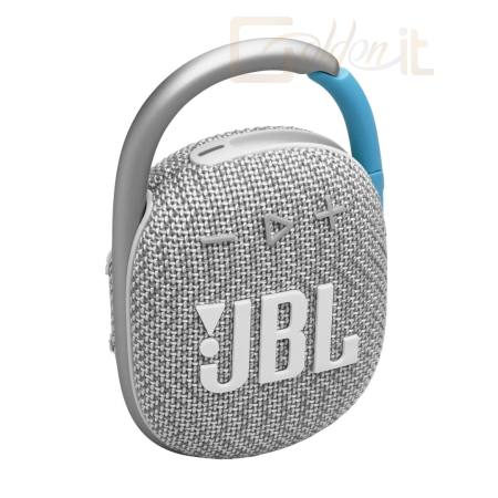 Hangfal JBL Clip4 Eco Bluetooth Ultra-portable Waterproof Speaker White - JBLCLIP4ECOWHT
