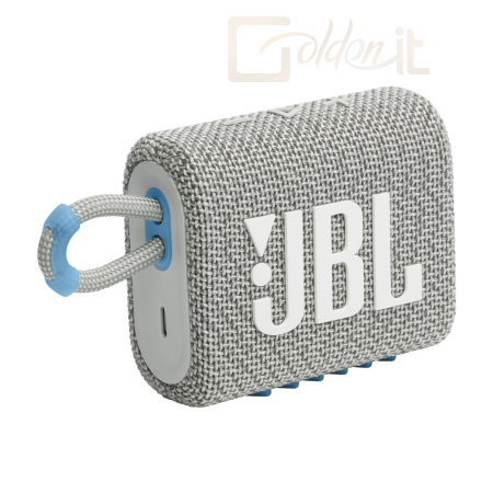 Hangfal JBL Go 3 Eco Bluetooth Portable Waterproof Speaker White - JBLGO3ECOWHT