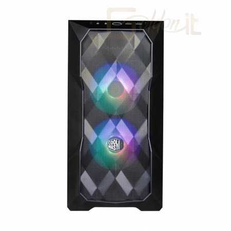 Ház Cooler Master MasterBox TD300 Mesh ARGB Tempered Glass Black - TD300-KGNN-S00