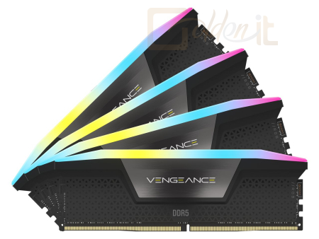 RAM Corsair 64GB DDR5 6000MHz Kit(4x16GB) Vengeance RGB Black - CMH64GX5M4B6000C36