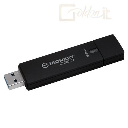 USB Ram Drive Kingston 32GB IronKey D300S (Serialized Standard) Black - IKD300S/32GB