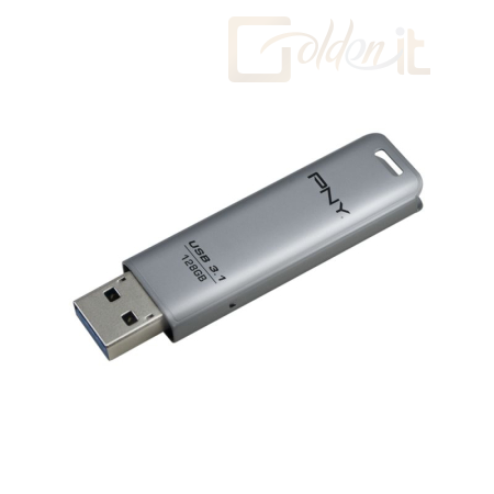 USB Ram Drive PNY 128GB Elite Steel Flash Drive USB3.1 Silver - FD128ESTEEL31G-EF