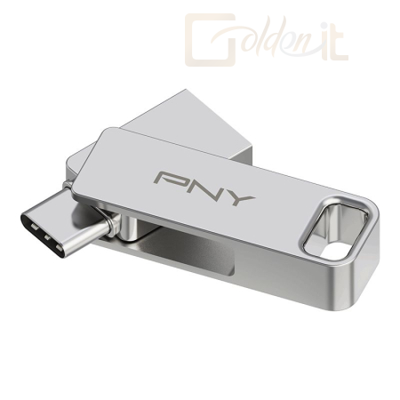 USB Ram Drive PNY 64GB Duo Link Flash Drive USB3.2 Silver - P-FDI64GDULINKTYC-GE