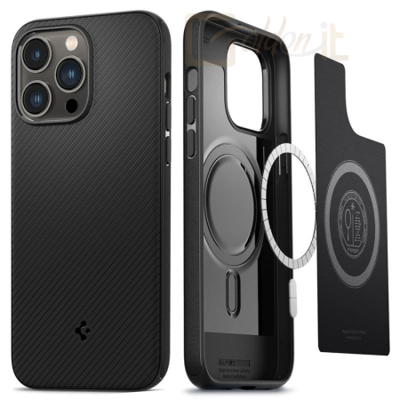 Okostelefon kiegészítő Spigen Mag Armor MagSafe, matte black - iPhone 14 Pro Max - ACS04844