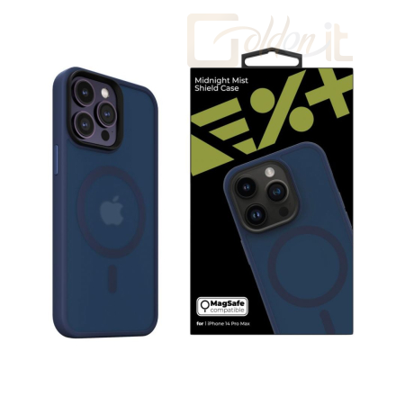 Okostelefon kiegészítő Next One MagSafe Mist Shield Case for iPhone 14 Pro Max Midnight - IPH-14PROMAX-MAGSF-MISTCASE-MN
