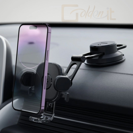 Okostelefon kiegészítő Spigen UTS35 OneTap Universal Car Mount Dashboard Black - ACP05506