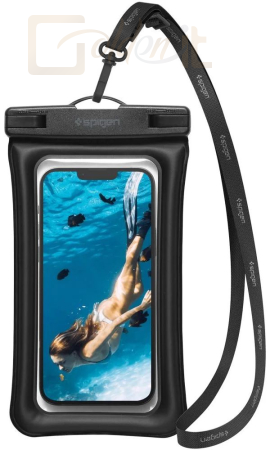 Okostelefon kiegészítő Spigen Aqua Shield WaterProof Floating Case A610 1 Pack Black - AMP04529