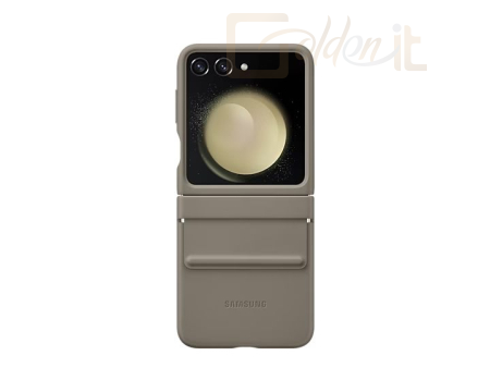 Okostelefon kiegészítő Samsung Galaxy Flip5 Flap ECO-Leather Case Etoupe - EF-VF731PAEGWW