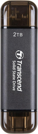 Winchester SSD (külső) Transcend 2TB USB3.0/USB Type-C ESD310C Black - TS2TESD310C