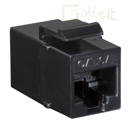 Hálózati eszközök Logilink Cat.6A Keystone Inline Coupler UTP 14,7mm width slim type Black - NK4014
