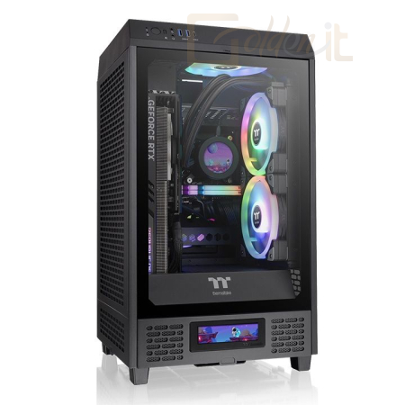 Ház Thermaltake The Tower 200 Mini Chassis Tempered Glass Black - CA-1X9-00S1WN-00