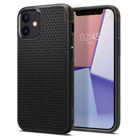 Okostelefon kiegészítő Spigen Liquid Air, black - iPhone 12 mini - ACS01744