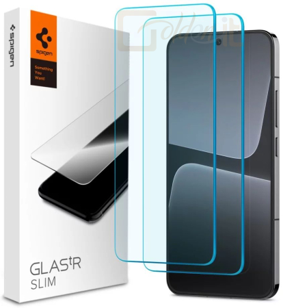 Okostelefon kiegészítő Spigen Xiaomi Redmi Note 12 Pro 5G/Redmi Note 12 Pro+ 5G/POCO X5 Pro 5G Glass tR Slim 2 Pack - AGL06045