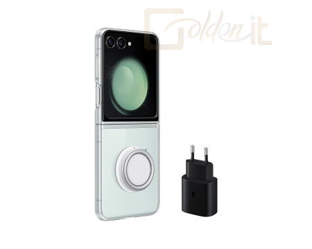 Okostelefon kiegészítő Samsung Galaxy Z Flip5 Starter Pack Transparent - EF-XF73KKTEGWW