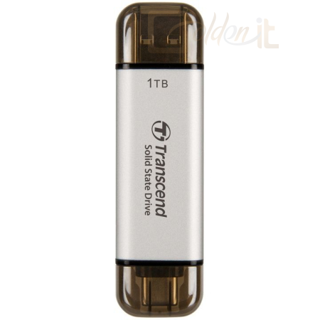 Winchester SSD (külső) Transcend 1TB USB3.0/USB Type-C ESD310C Silver - TS1TESD310S