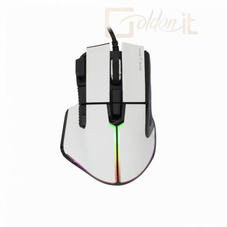 Egér White Shark Marrok RGB Gaming Mouse White - MARROK-W