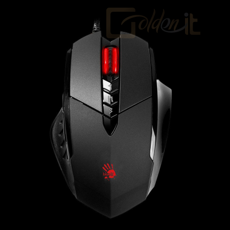 Egér A4-Tech V7M Bloody Gaming Mouse Black/Red + B-071 Egérpad - V7M71