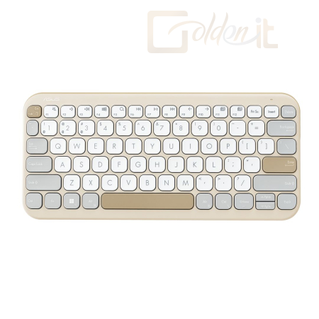 Billentyűzet Asus Marshmallow Keyboard KW100 Wireless Keyboard Oat Milk HU - KW100 KEYBOARD/BG/HU/81//3BT