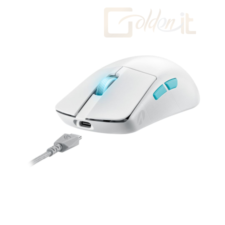 Egér Asus ROG Harpe Ace Aim Lab Edition Gaming Mouse White - 90MP02W0-BMUA10