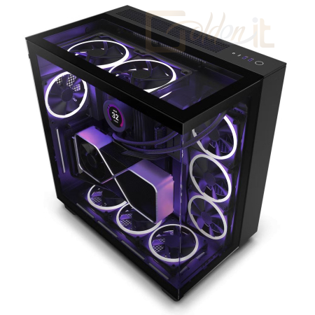 Ház NZXT H9 Flow Tempered Glass Matte Black - CM-H91FB-01