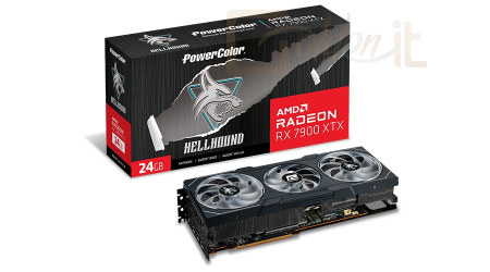 Videókártya PowerColor RX 7900XTX 24GB DDR6 Hellhound - RX7900XTX 24G-L/OC