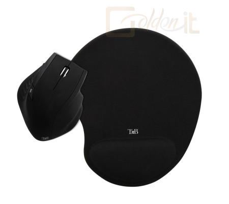 Egér TnB Ergo Pack Wireless mouse + mousepad Black - PACKERGO1V2