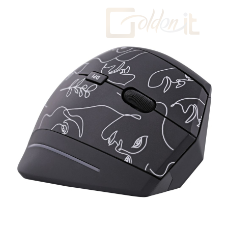 Egér TnB MWERGOVART Vertical Ergo Wireless Mouse Art Black - MWERGOVART