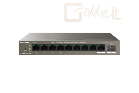 Hálózati eszközök IP-COM G2210P-8-102W 9GE+1SFP Cloud Managed Switch With 8-Port PoE - G2210P-8-102W