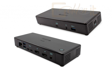 Notebook kiegészitők I-TEC Thunderbolt3/USB-C Dual DisplayPort 4K Docking Station+Power Delivery 85W Black - TB3CDUALDPDOCKPD