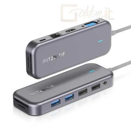 Notebook kiegészitők Blitzwolf BW-TH8 USB-C Hub adapter - BW-TH8