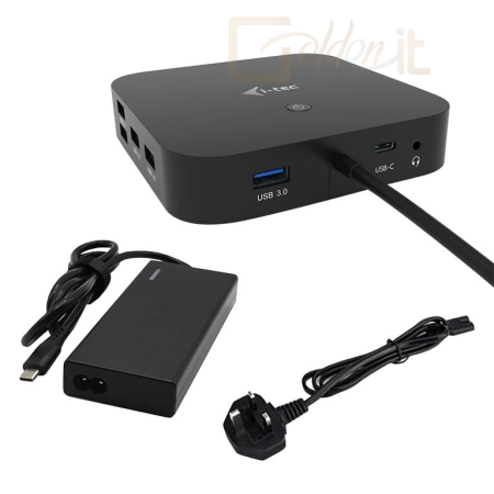 Notebook kiegészitők I-TEC USB-C HDMI DP Docking Station with Power Delivery 65W + i-tec Universal Charger 77 W - C31HDMIDPDOCKPD65