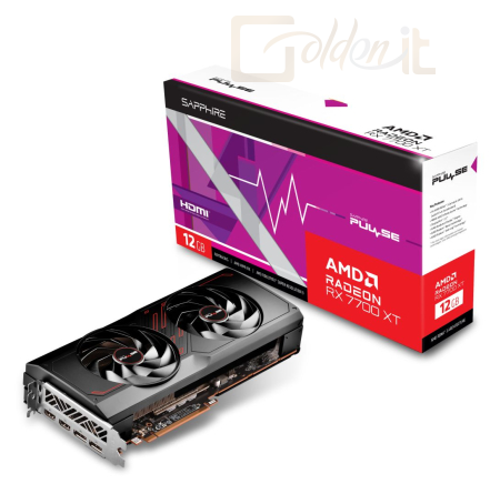 Videókártya Sapphire Radeon RX 7700XT 12GB DDR6 Pulse - 11335-04-20G