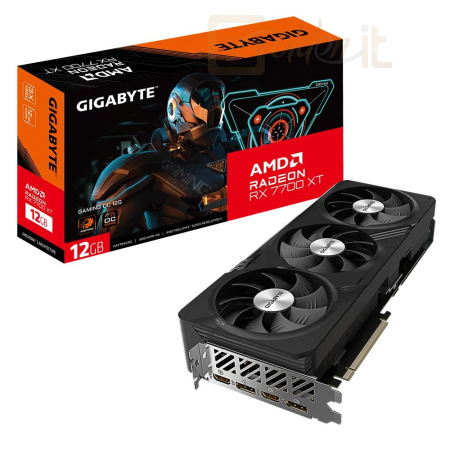 Videókártya Gigabyte RX 7700 XT GAMING OC 12G - GV-R77XTGAMING OC-12GD