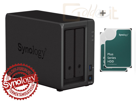 NAS szerver Synology NAS DS723+ (2GB) (2HDD) (2x4TB) - DS723+_2X4TB