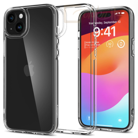 Okostelefon kiegészítő Spigen Ultra Hybrid, crystal clear - iPhone 15 Plus - ACS06653