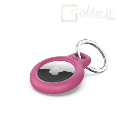 Okostelefon kiegészítő Belkin Secure Holder with Key Ring for AirTag Pink - F8W973BTPNK
