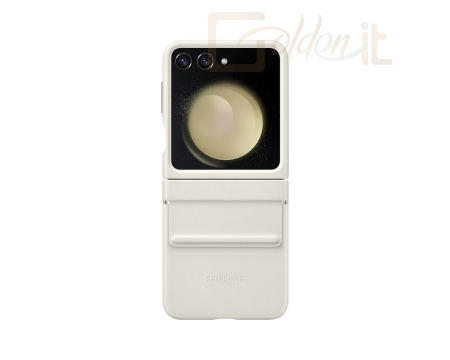 Okostelefon kiegészítő Samsung Galaxy Flip5 Flap ECO-Leather Case Cream - EF-VF731PUEGWW