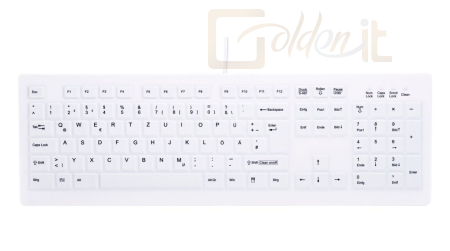 Billentyűzet Cherry AK-C8100 Active Key Keyboard White UK - AK-C8100F-UVS-W/UK