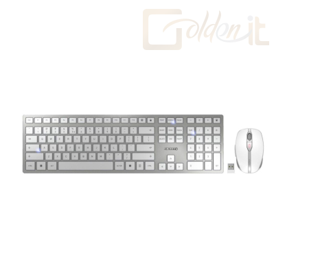 Billentyűzet Cherry DW 9100 Slim wireless billentyűzet + egér White US - JD-9100EU-1