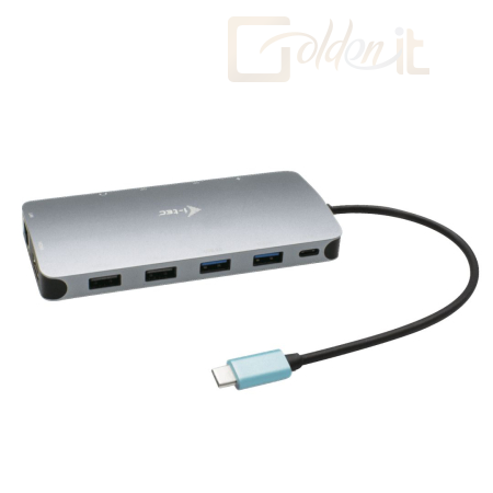 Notebook kiegészitők I-TEC USB-C Metal Nano 3x Display Docking Station+Power Delivery 100W - C31NANODOCKPROPD