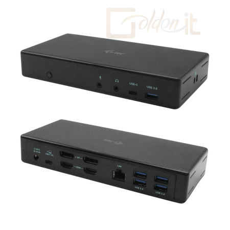 Notebook kiegészitők I-TEC USB-C Quattro Display Docking Station with Power Delivery 85W Black - C31QUATTRODOCKPD